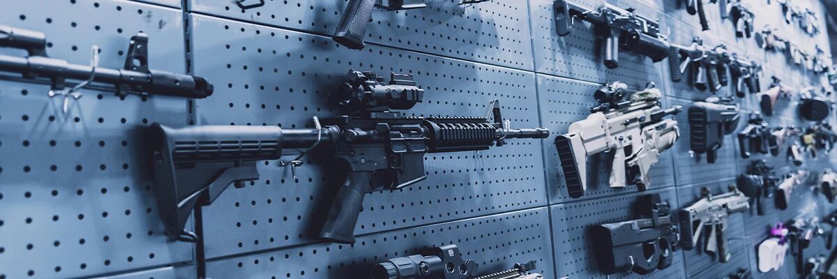 Mur de r�pliques d�airsoft