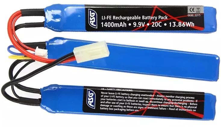 Batterie LiFe ASG 9.9V 1400mAh 20C<br />  