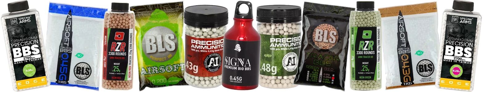 Diffrentes billes airsoft