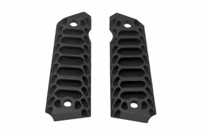 1911 Government/Commander Full Size Grips Aluminum \ Cobra\  Black