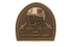 3D Patch  Keep Calm And Tap Forvard Assist - tan