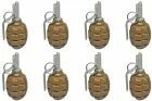 8 grenades fragmentation F1 PYROSOFT PIRO-F1-G