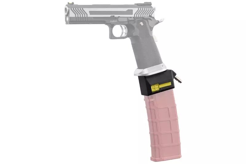 Adaptateur HPA droit EU Or chargeur M4 pour HiCapa GBB BOManufacture