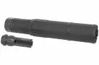 AIRSOFT ARTISAN CGS QD DUMMY SILENCER With DA Flash Hider ( 14mm- ) (BLACK)