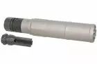 AIRSOFT ARTISAN CGS QD DUMMY SILENCER With DA Flash Hider ( 14mm- ) (GREY)