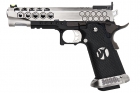 AW Custom HX25 Series Full Metal Competition Ready Gas Blowback Pistol - Silver 