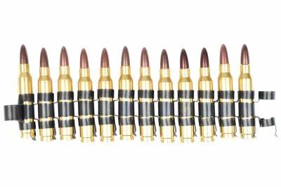 Bande cartouches 5.56mm factices M249 BATTLEAXE