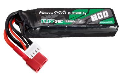 Batterie LiPo 11,1V 800mAh 25C 3S1P T-Dean GENS ACE