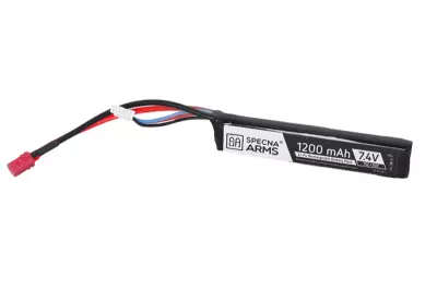 Batterie LiPo 7.4V 1300mAh 15/30C DEAN SPECNA ARMS