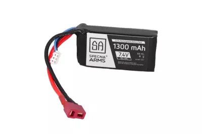 batterie LiPo 7,4V 1300mAh 15/30C  - T-Connect (Deans)