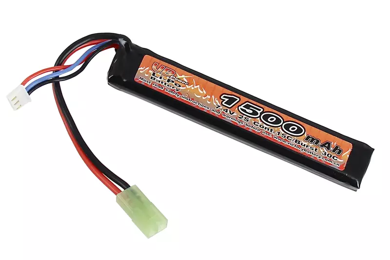 Batterie Lipo 7.4v 1500mAh 15C 1 Stick VB