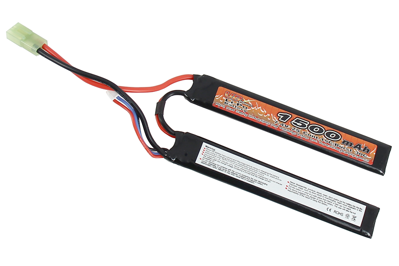 Batterie Lipo 7.4v 1500mAh 15C Double Stick VB