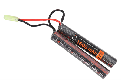 9.6v 1600 mAh NiMH Stick Battery for Airsoft AEGs 