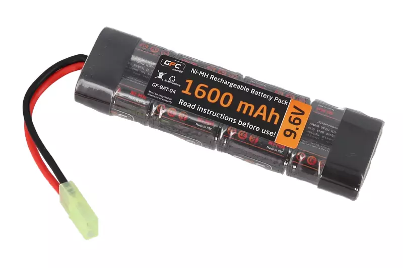 Batterie NiMH 9.6v 1600mAh Mini GFC