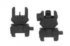 Biohazard Set of Flip-Up Iron Sights  Black FMA