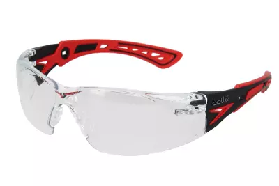 Branches bi-matires rouge/noir - cran PC incolore rush+