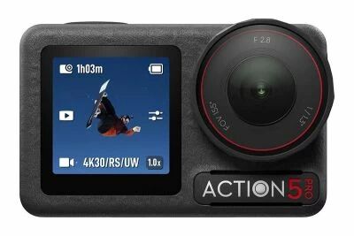 Osmo Action 5 Pro noire vue face