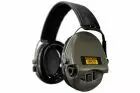 CASQUE ANTI-BRUIT SUPREME PRO-X SERRE- TETE CUIR VERT OLIVE