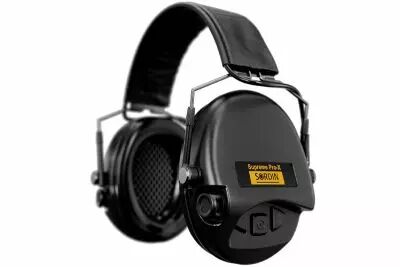 CASQUE ANTI-BRUIT SUPRME PRO-X SLIM NOIR SERRE-TTE CUIR NOIR