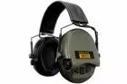 CASQUE ANTI-BRUIT SUPRÊME PRO-X SLIM VERT OLIVE SERRE-TÊTE CUIR NOIR