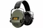 CASQUE ANTI-BRUIT SUPRÊME PRO-X SLIM VERT OLIVE SERRE-TÊTE CUIR NOIR