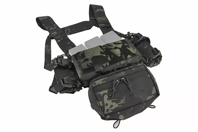 Rabat Plein Tactique Pour Gilet MK4 - Poche Avant Couvrante - Crochet/boulecle - Chasse, Airsoft