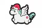 Christmas Unicorn Rubber Patch