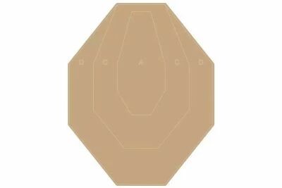 Cible IPSC mini 50x35cm RANGE SOLUTIONS