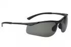 CONTOUR II SPECTACLES SMOKE PC LENS PLATINUM COATING