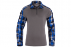 Flannel Combat Shirt Invader Gear Blue