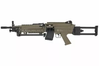 FN M249 PARA Tan AEG Electronic Trigger Nylon Fibre 6mm 1,4J