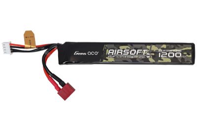 URGENEX Airsoft Batterie Lipo 11,1 V 1400 mAh avec connecteur Deans T 30 C  haut taux de décharge rechargeable 3S Lipo Batterie pour airsoft