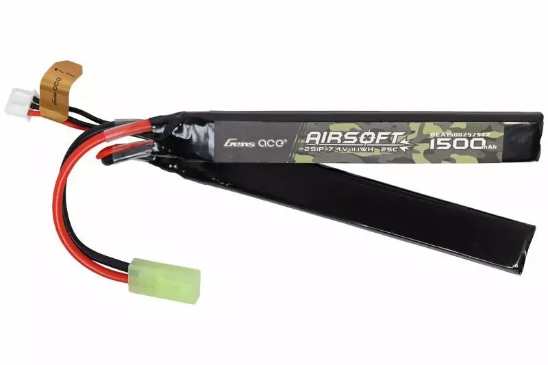 Batterie LI-PO 2S 7,4 v 1500 mah 25C 2 Stick Gens Ace