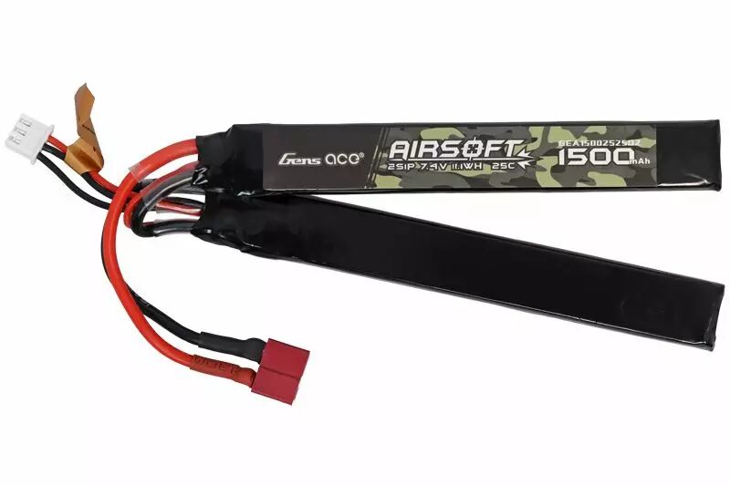 Batterie LiPo double stick 7.4v 1500mAh Dean Gens Ace