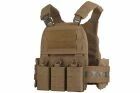 gilet tactique VE-75 avant gauche coyote brown<br />
