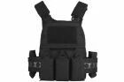 Gilet tactique Plate Carrier VE-75 noir