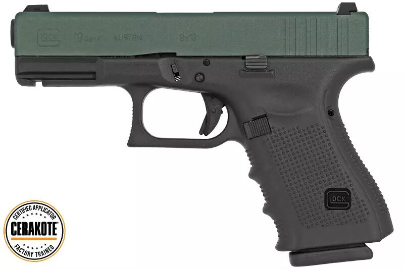 Glock 19 Gen4 VFC / UMAREX Gaz Charcoal Green Cerakote