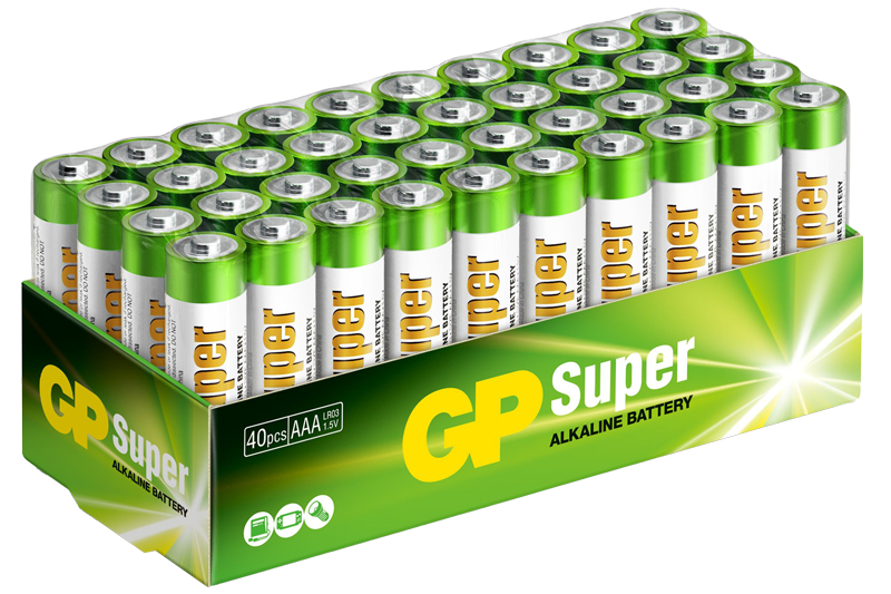 Lot de 40 piles LR03 AAA GP Batteries