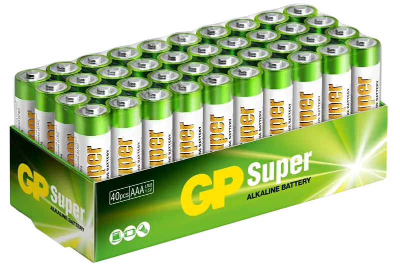 Lot de 40 piles LR03 AAA GP Batteries