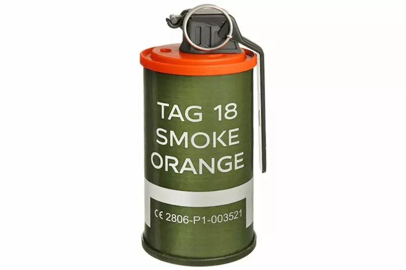 Grenade Fumigène TAG18 Orange TAGinn Pro
