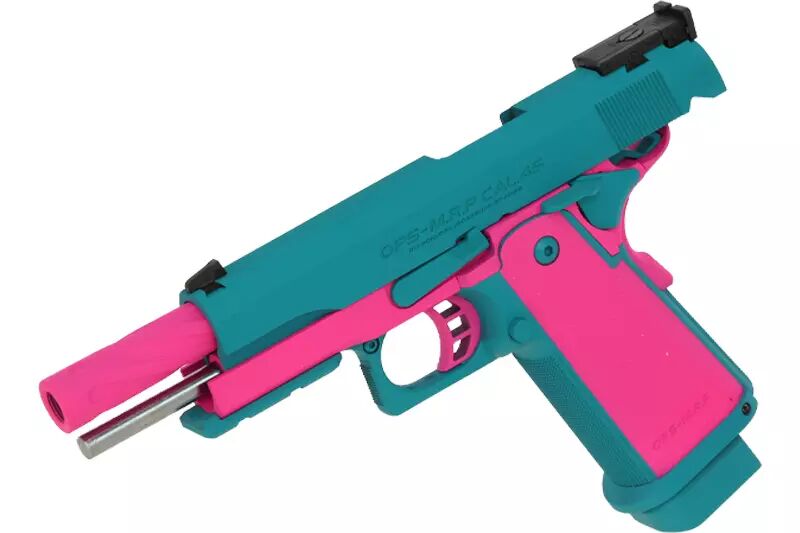 Hi-Capa 4.3 Pink / bleu Tokyo Marui Gaz Cerakote