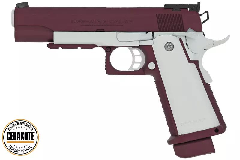 Hi-Capa 5.1 White / Dark Cherry Tokyo Marui Gaz Cerakote