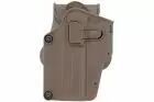 HOLSTER RIGIDE AMOMAX G2 UNIVERSEL GAUCHER TAN