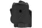 Holster CYTAC Mega-Fit Gen.2 Gaucher noir arri&egrave;re<br />
