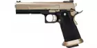 Réplique de poing airsoft GBB HX1103 Full Tan ARMORER WORKS Gaz