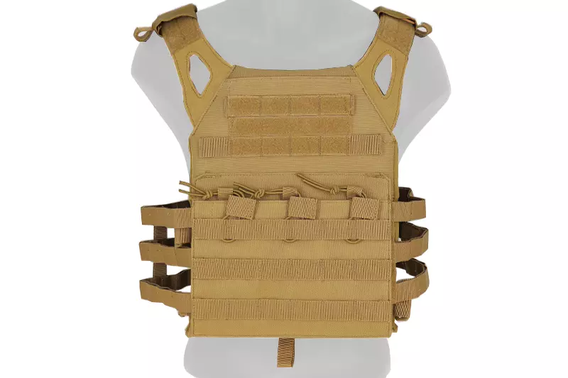 GILET TACTICAL PORTE PLAQUE TAN