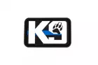 K9 Blue Line Paw - 3D Patch