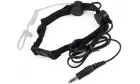 Laryngophone Tactical Throat Noir Z-TACTICAL pour communication lors des parties d'airsoft