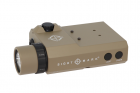 LoPro Combo Flashlight VIS/IR and Green Laser Dark Earth Sightmark 300 Lumen
