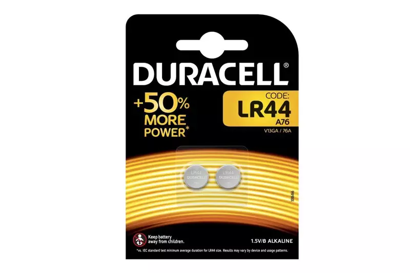 Lot de 2 piles LR44 1.5V Duracell